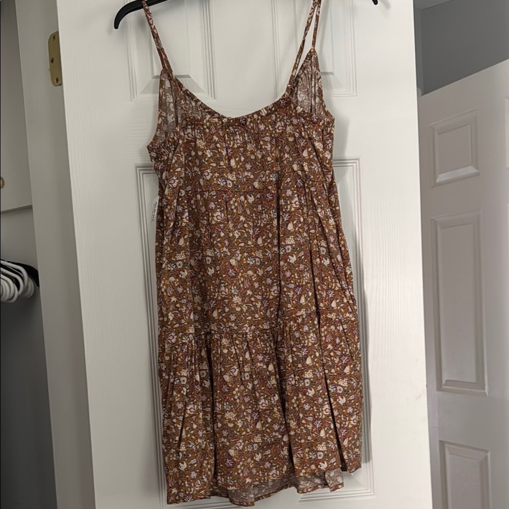 Old Navy Floral Brown Mini Dress